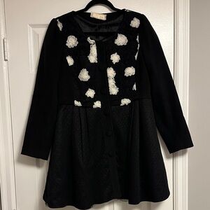 A'Reve Black and White Floral Jacket